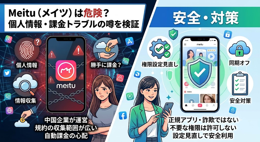 Meitu（メイツ）は危険？