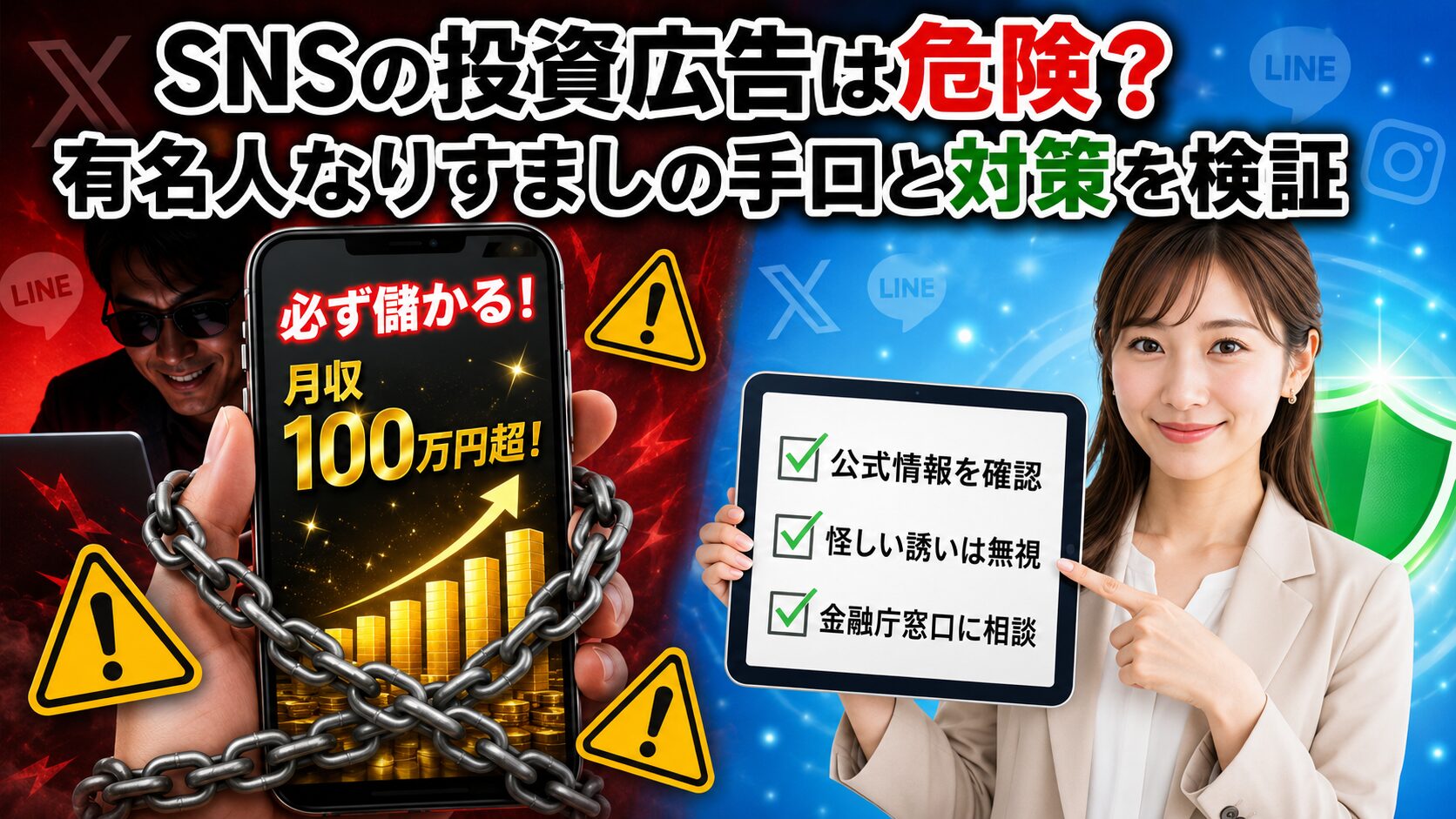 SNSの投資広告は危険？