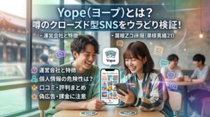 Yopeとは？運営会社や口コミ、評判を徹底検証