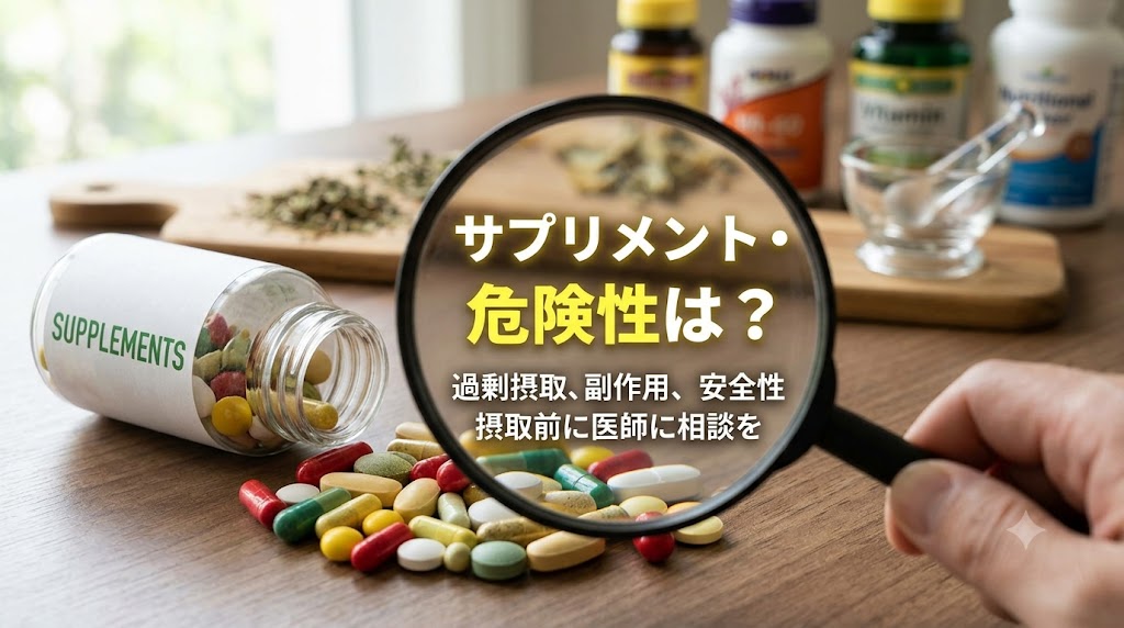 サプリメント・健康食品の危険性は？