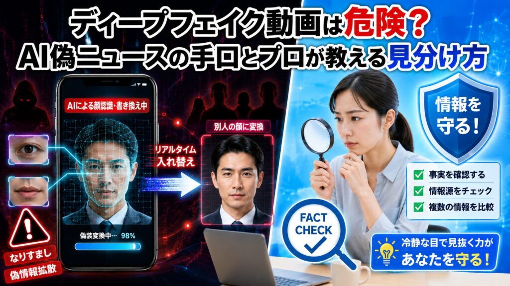 ディープフェイク動画は危険？