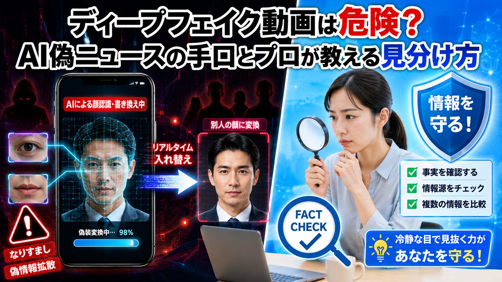 ディープフェイク動画は危険？