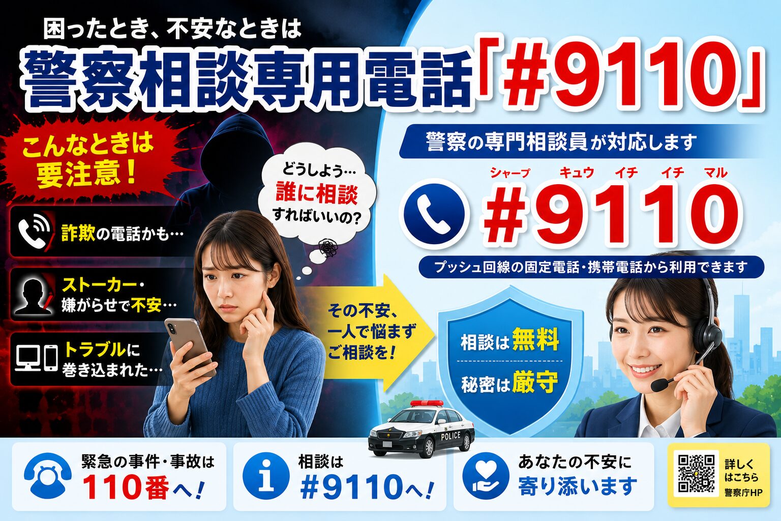 警察相談専用電話「#9110」