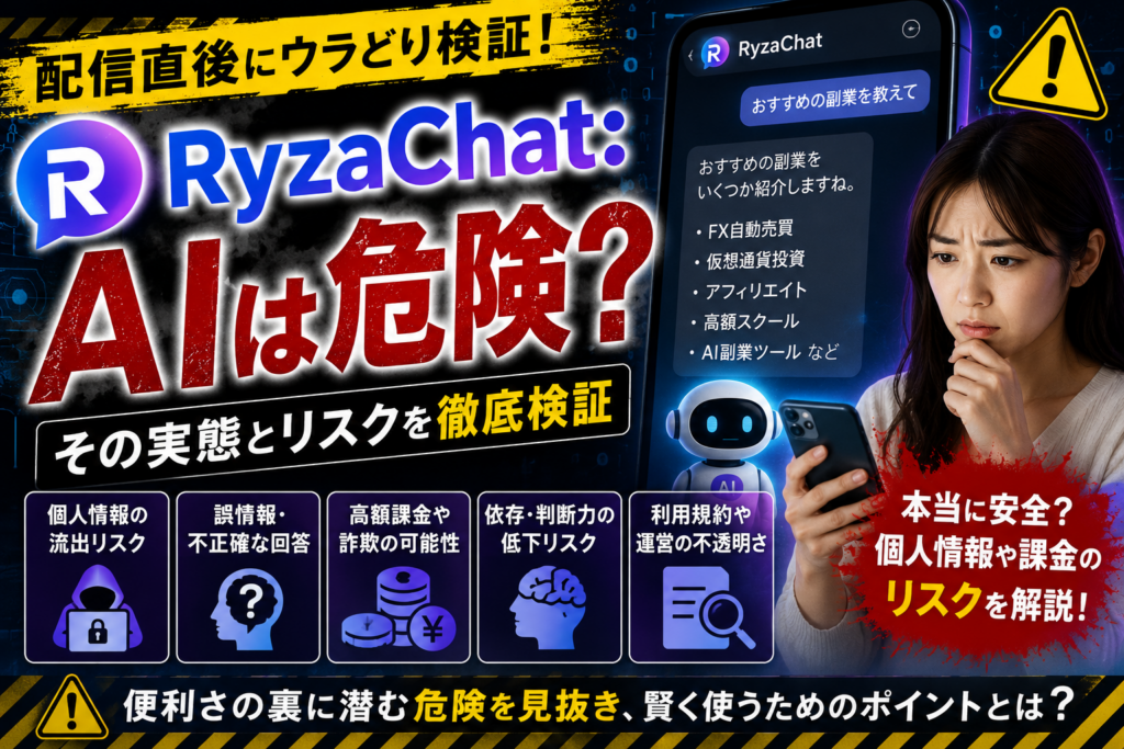RyzaChat-AIは危険？配信直後にウラどり検証